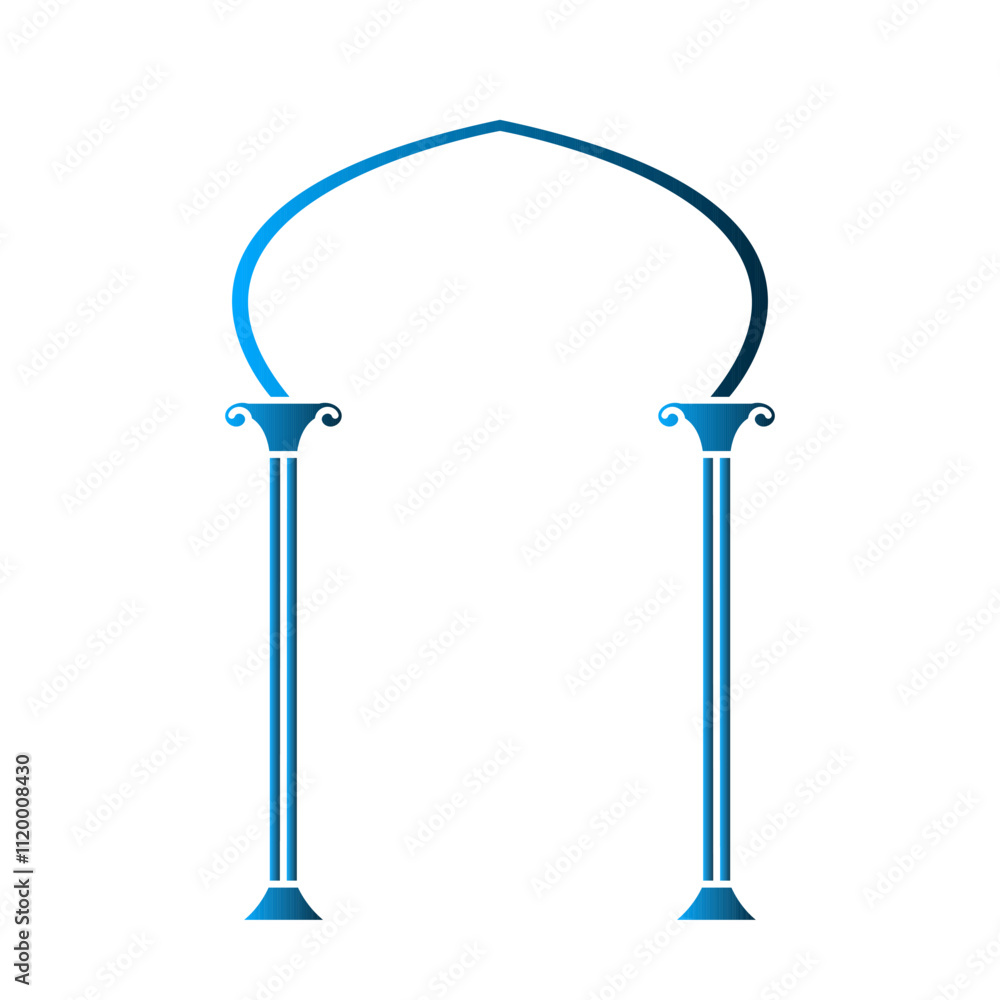 Gate icon design template Gate icon design template