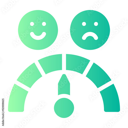 satisfaction gradient icon