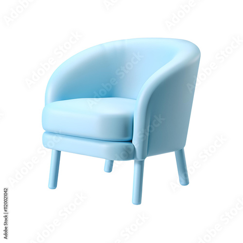 Chair transparent background room decoration material
