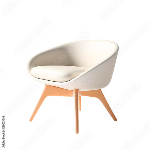 Chair transparent background room decoration material
