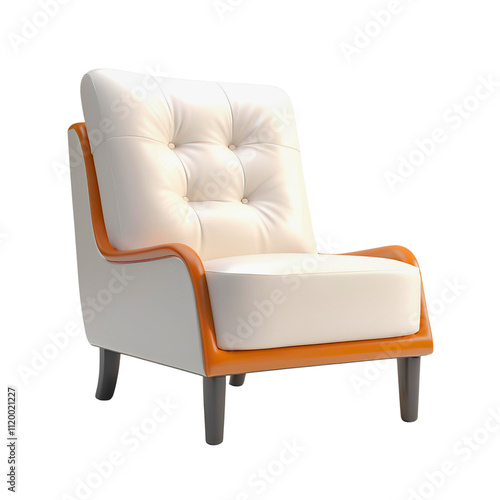 Chair transparent background room decoration material
