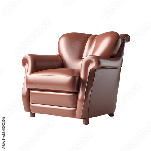 Chair transparent background room decoration material
