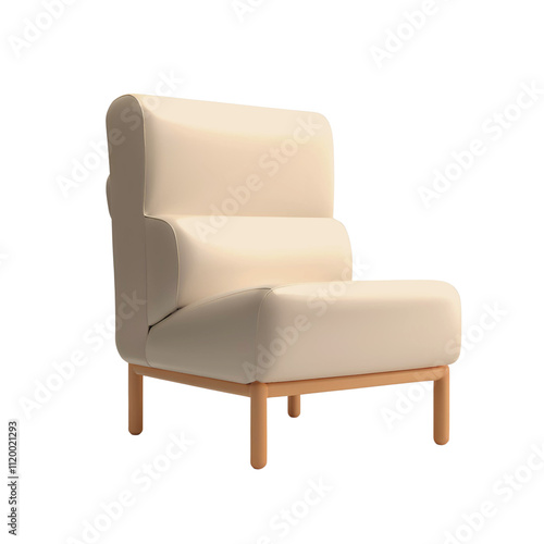 Chair transparent background room decoration material
