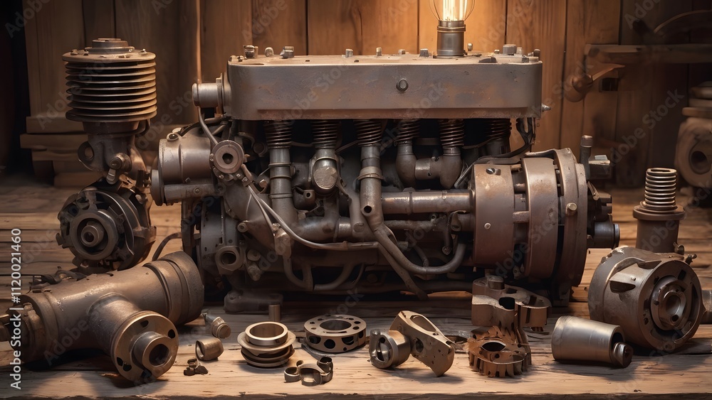 Antique Gears and Metal Components for Engineering Projects Antique Gears and Metal Components for Engineering Projects