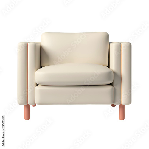 Chair transparent background room decoration material
