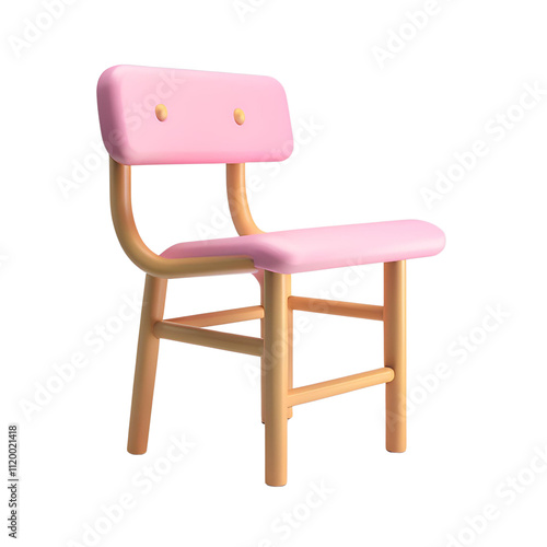 Chair transparent background room decoration material
