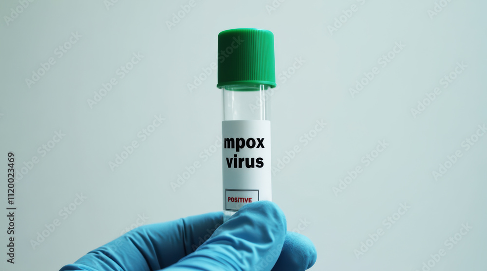 Close-up of Mpox Virus Test Result Showing Positive in Laboratory Setting Close-up of Mpox Virus Test Result Showing Positive in Laboratory Setting