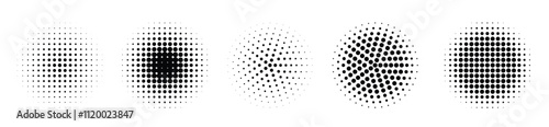 Abstract grunge halftone distorted shapes background design. Vector illustraiton