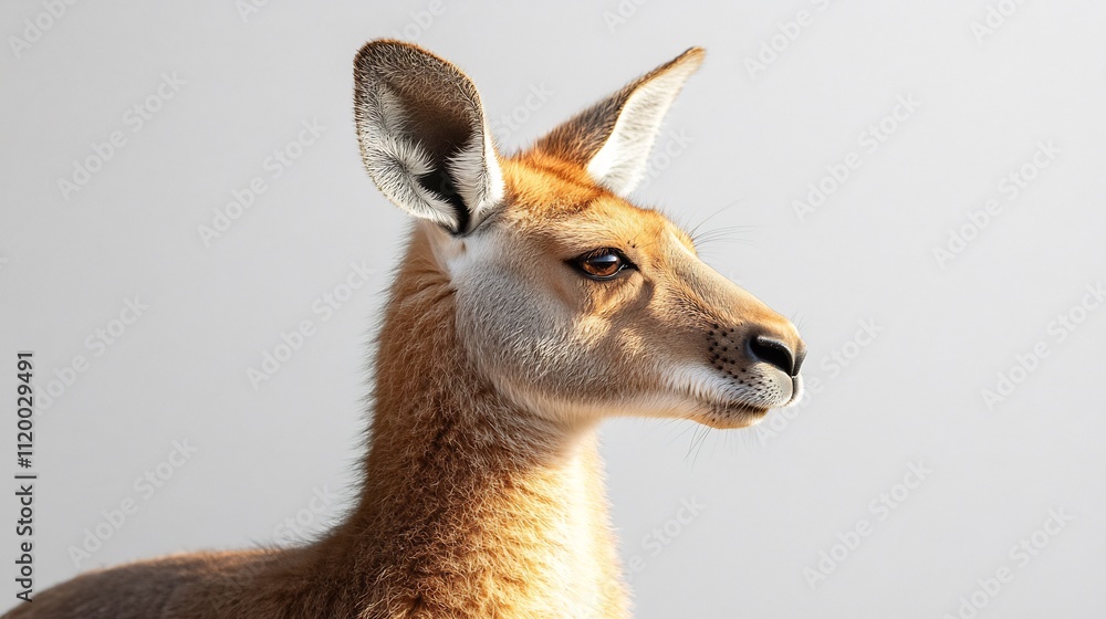 Golden Kangaroo Portrait: A Majestic Australian Icon Golden Kangaroo Portrait: A Majestic Australian Icon