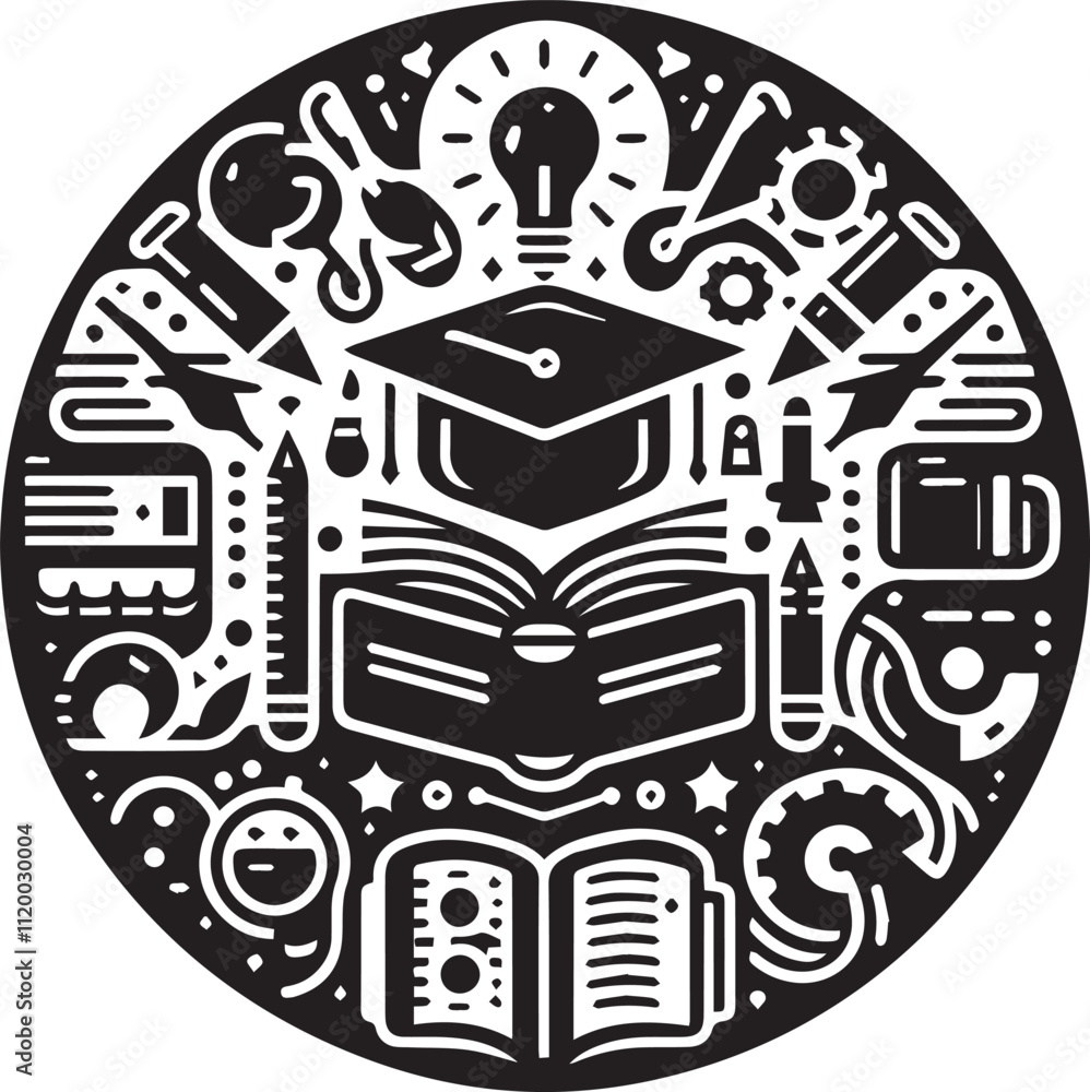 Obraz premium a education logo design