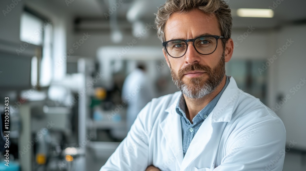 A young researcher in glasses and lab coat focuses intently in a high-tech laboratory setting, representing innovation, experimentation, and the pursuit of knowledge. A young researcher in glasses and lab coat focuses intently in a high-tech laboratory setting, representing innovation, experimentation, and the pursuit of knowledge.