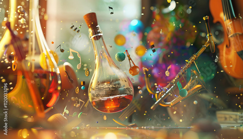 The mystical potion turned ordinary objects into musical instruments, filling the air with melodies