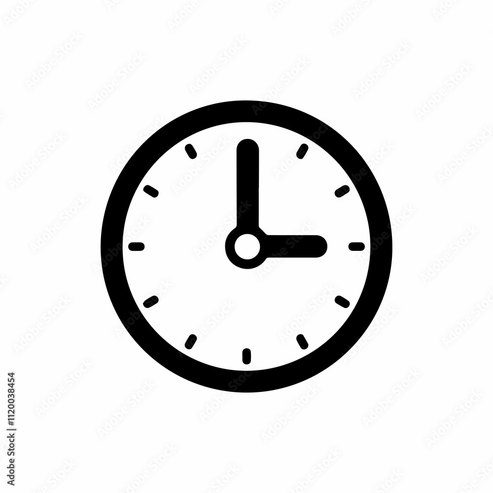 Clock icon in trendy flat style isolated on background Clock icon in trendy flat style isolated on background