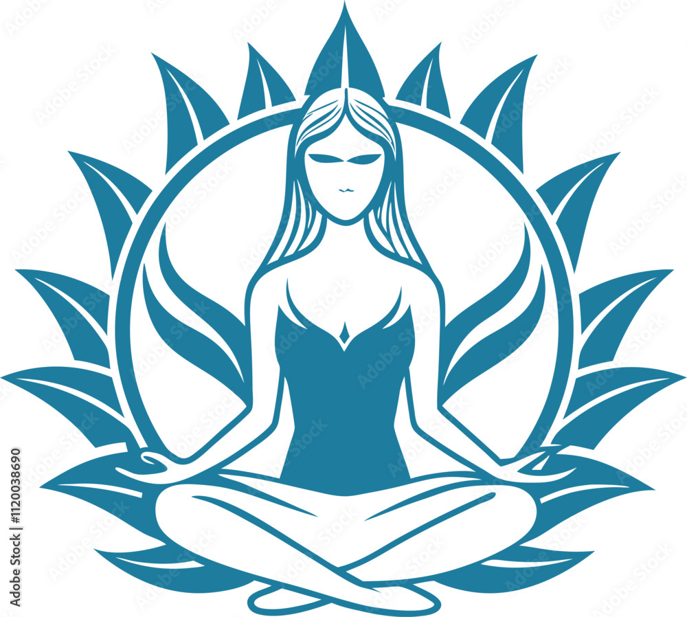 a yoga logo design a yoga logo design