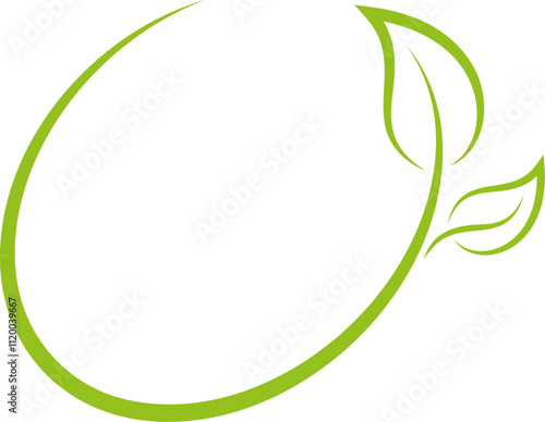 Blätter, Pflanzen, Kreise, Wellness, Heilpraktiker und Vegan Logo, Icon