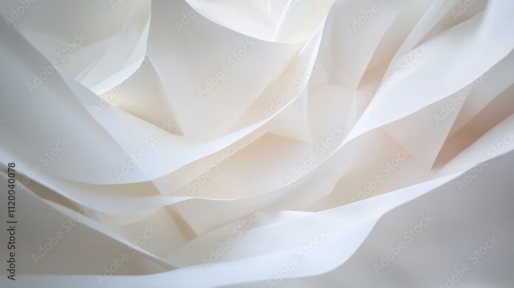 Smooth geometric , undulating white waves create a mesmerizing abstract background, evoking a sense of fluidity and motion Smooth geometric , undulating white waves create a mesmerizing abstract background, evoking a sense of fluidity and motion