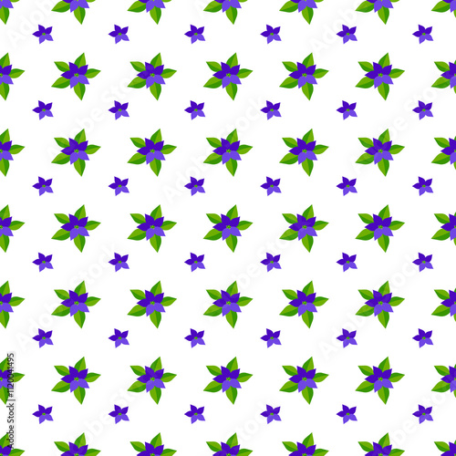 Floral pattern with a winter theme.