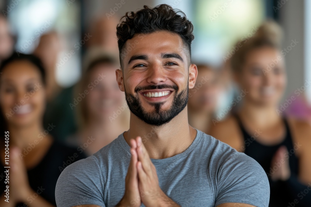 A vibrant yoga session featuring enthusiastic participants and instructors, showcasing community, wellness, and a positive atmosphere in a fitness studio environment. A vibrant yoga session featuring enthusiastic participants and instructors, showcasing community, wellness, and a positive atmosphere in a fitness studio environment.