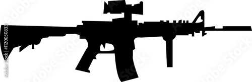 Gun Icon Flat Graphic Design, killer, shoot