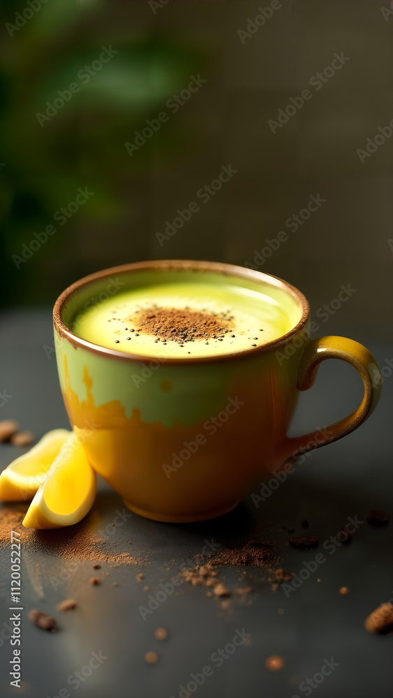 Golden Matcha Latte with Turmeric Golden Matcha Latte with Turmeric