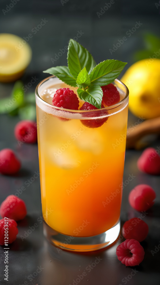 Refreshing Raspberry Turmeric Lemonade