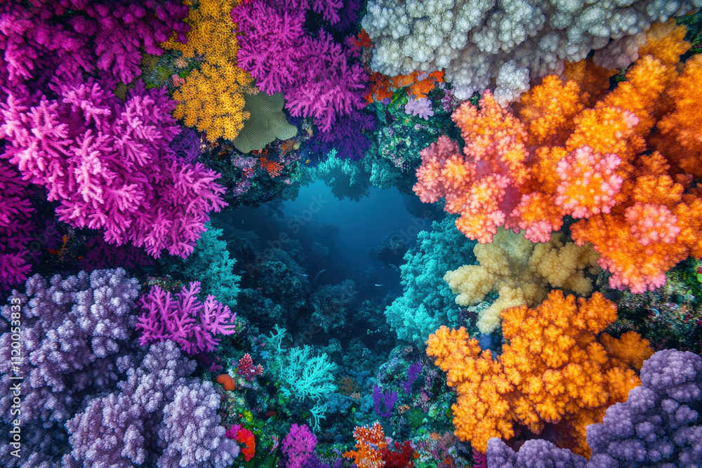 Fototapeta premium Vibrant Coral Reef Underwater Beauty