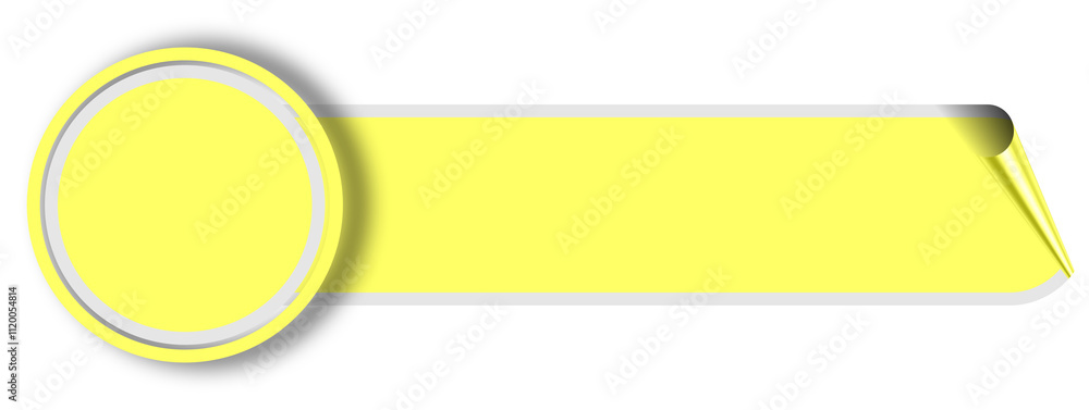 Light Yellow Ribbon Label Graphic Design Element Light Yellow Ribbon Label Graphic Design Element