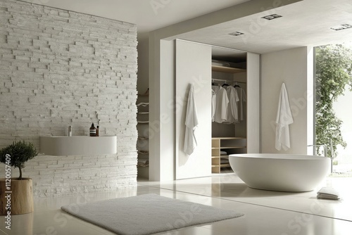 Ultra Hd Picture of Bathroom with Closet and White Wall