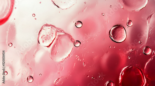 Pink Water Droplets Background