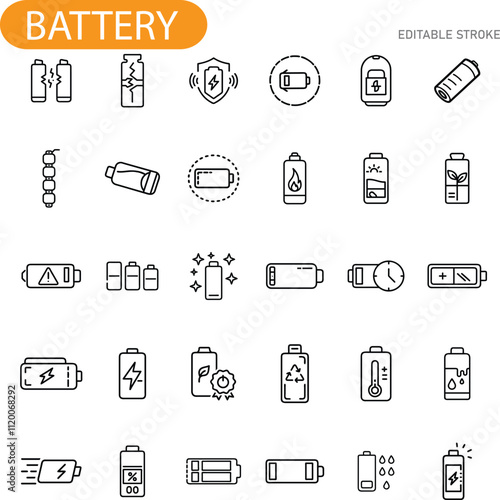 Battery Icons Charging, Discharging, Levels, Types, and Safety