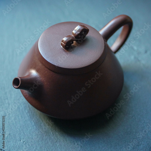 Wallpaper Mural An Elegant Clay Teapot Featuring a Beautiful Traditional Design for Enjoying Tea Time Torontodigital.ca