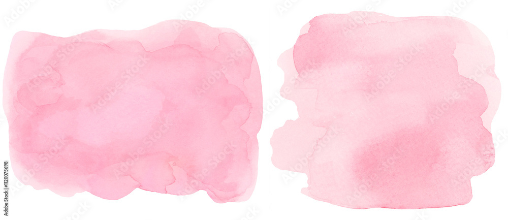 Pink Watercolor Texture Brushstrokes Shape Clip Art on Isolated Transparent Background PNG for Text or Copy Space, Collection Set Pink Watercolor Texture Brushstrokes Shape Clip Art on Isolated Transparent Background PNG for Text or Copy Space, Collection Set