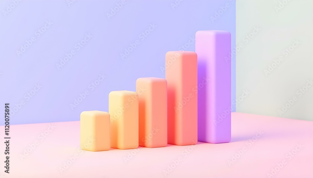 chart 3D render isolated on transparent background create with ai chart 3D render isolated on transparent background create with ai