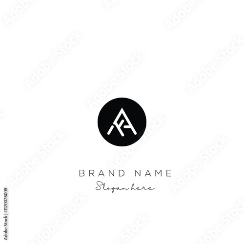 AF or FA letter logo icon design. Classic style luxury initials monogram.