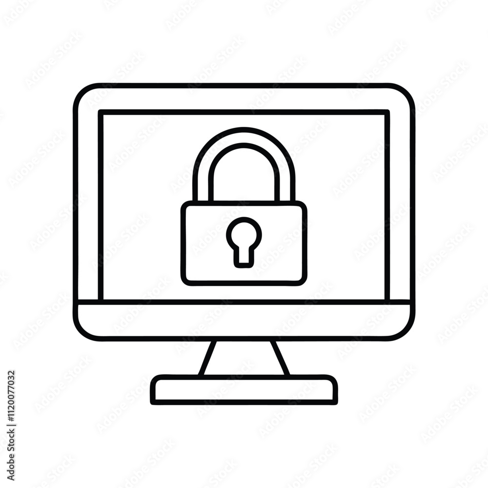 Cybersecurity Lock Icon - Network Security, Encryption, and Data Protection for Online Safety
Cybersecurity Lock Icon - Network Security, Encryption, and Data Protection for Online Safety