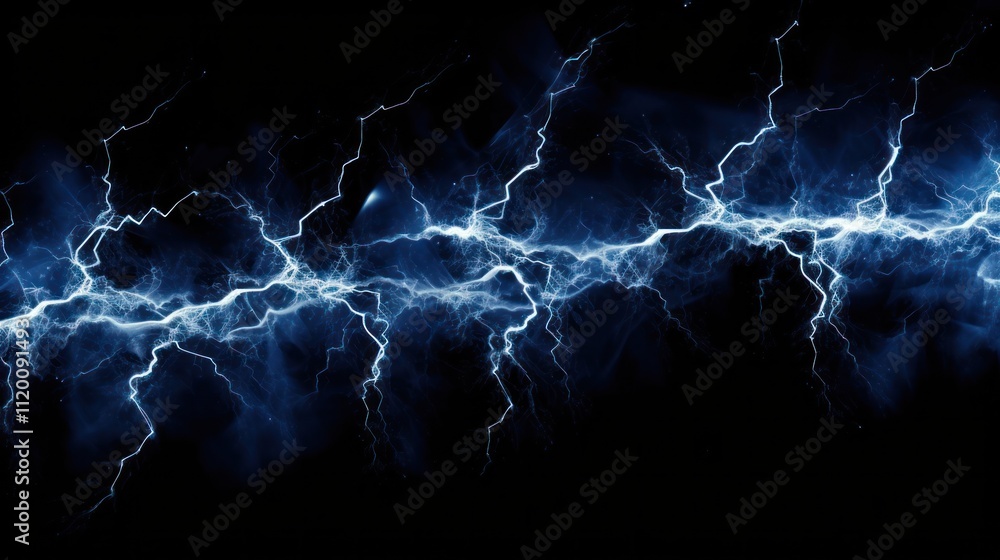 Stylized electric lightning bolts forming a network of energy lines isolated on white background Stylized electric lightning bolts forming a network of energy lines isolated on white background