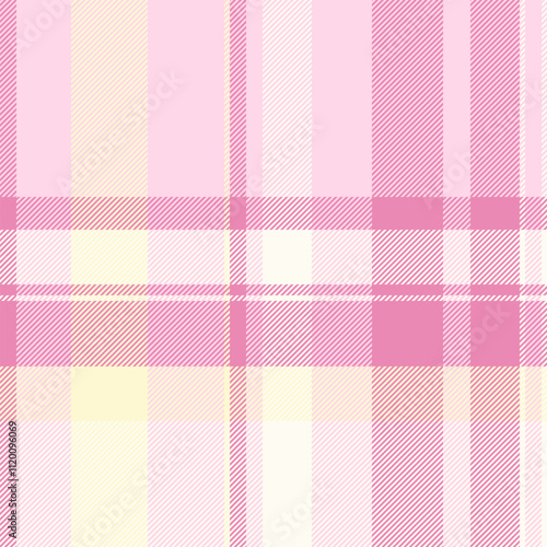 Household plaid seamless check, ivory texture background textile. Tough pattern fabric vector tartan in light and ivory colors.