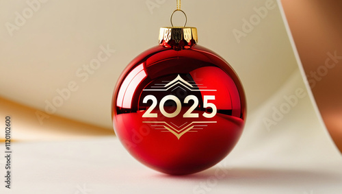 Christmas decorations with numbers 2025