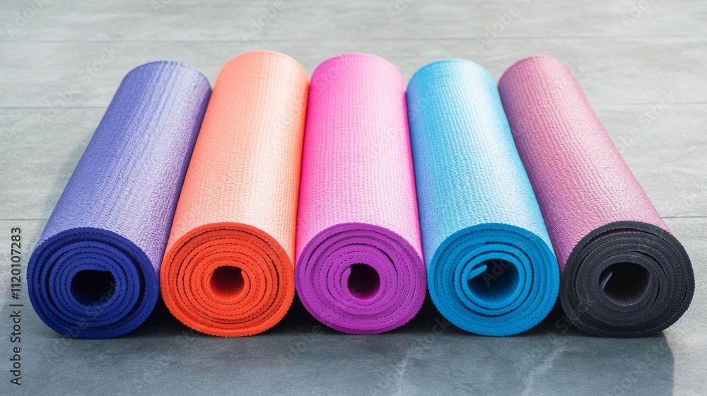 Vibrant Yoga Mats in a Variety of Colors Vibrant Yoga Mats in a Variety of Colors