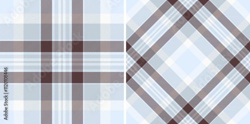 Pattern seamless tartan of vector check texture with a background textile fabric plaid. Set in wedding colors for custom geometry in multicolored fashion.