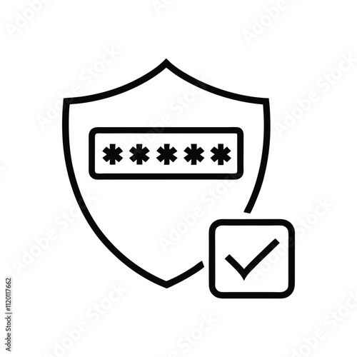 Data Protection and Encryption Icon - Cybersecurity Symbol for Network Security and Privacy
 photo