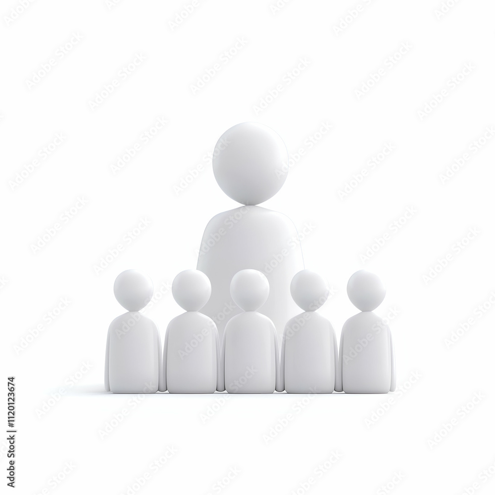 Leadership and teamwork concept illustration. Leadership and teamwork concept illustration.