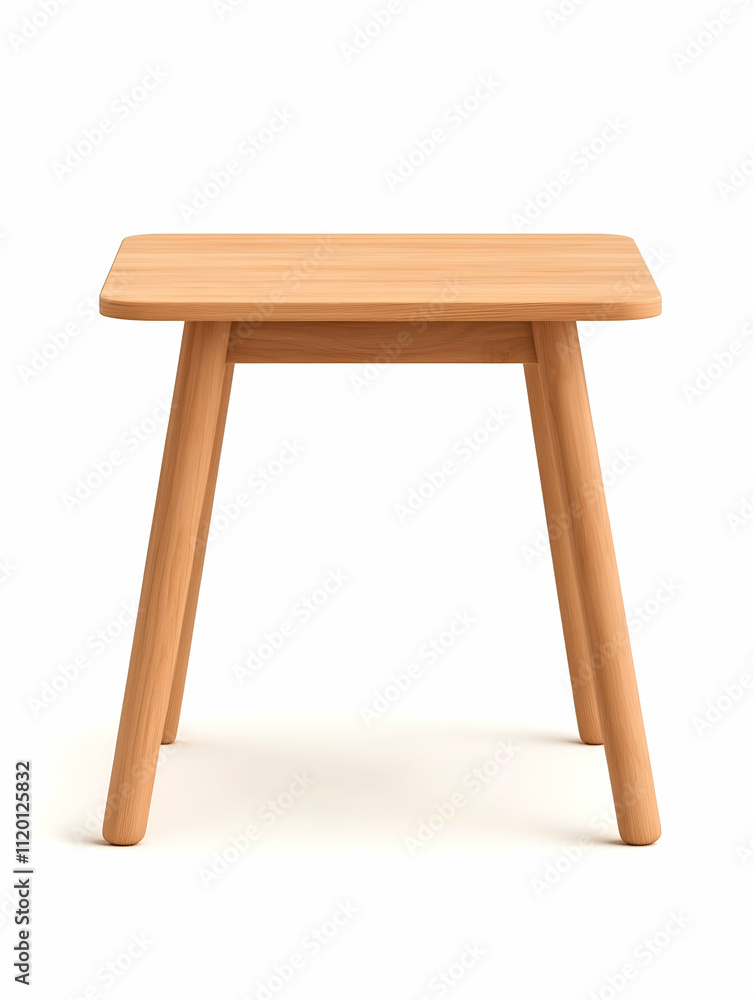 Simple wooden table with clean lines. Simple wooden table with clean lines.