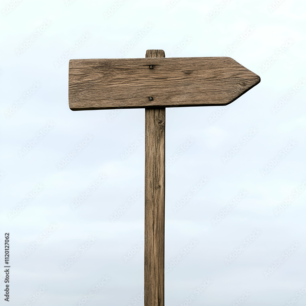 Wooden signpost pointing to unknown destinations. Wooden signpost pointing to unknown destinations.