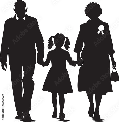 grandparent walking with grandson