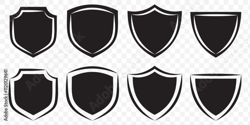 Shield check mark. Shield icon. Flat Shield icon symbol vector Illustration. eps 10.