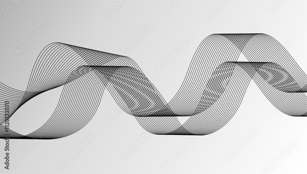 Gray and white abstract background with flowing particles. Digital future technology concept. vector illustration. Gray and white abstract background with flowing particles. Digital future technology concept. vector illustration.