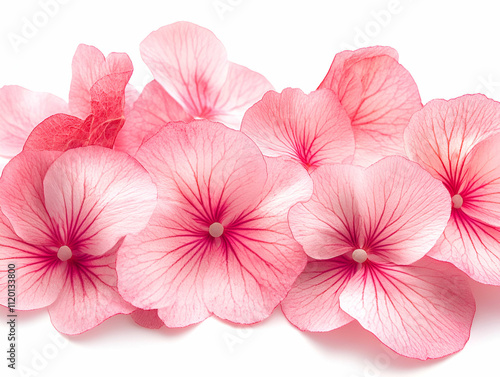 Pink flower petals with delicate veining details.