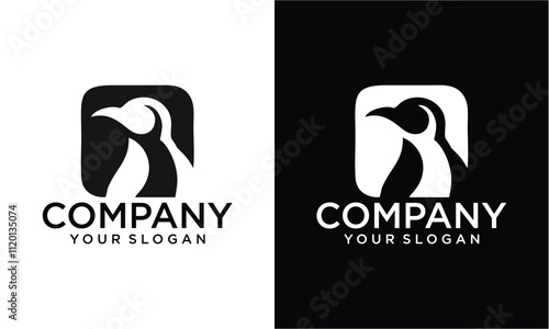 Creative Pinguin vector illustration. Creative animal logo inspiration