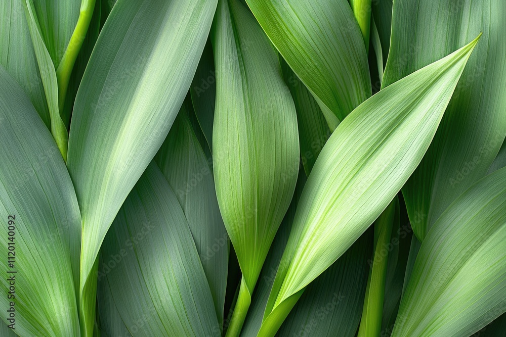 Obraz premium green leaves copy space